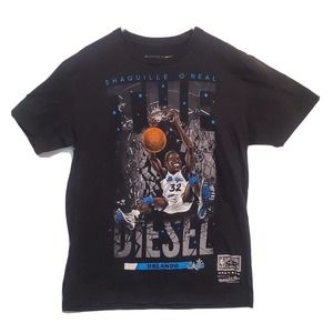 Rare 90's Vintage Tee Shaquille O'Neal Orlando Magic SHAQ T Shirt Size Small